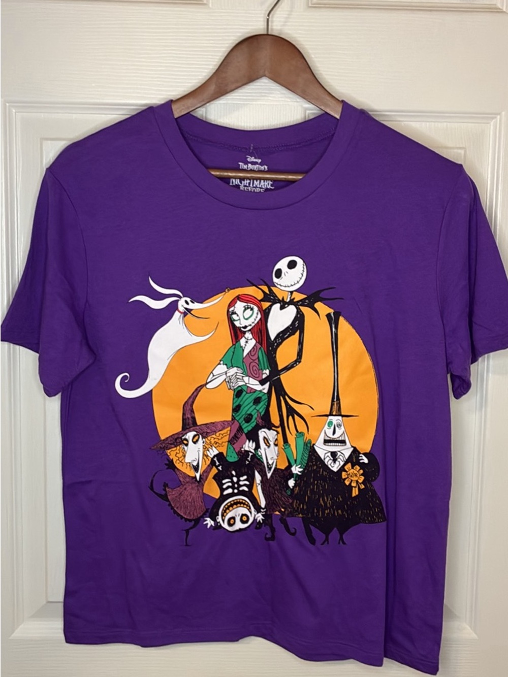 Disney Purple The Nightmare Before Christmas Character Graphic Tee